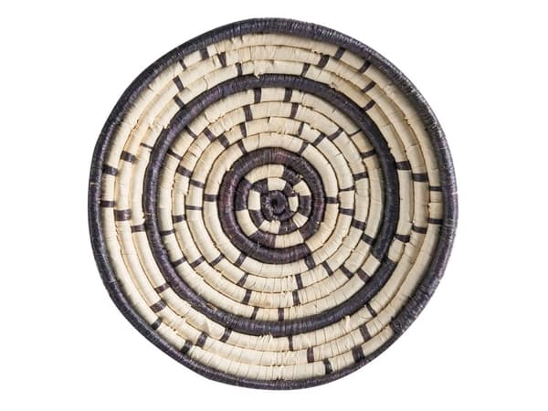 Sett med 6 veggdekorasjoner Flerfarget sjøgress Dekorative hengende tallerkener Kurver Afrikansk stil Boho Hjemmetilbehør