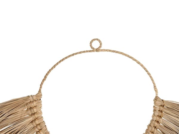 Veggdekor lys farge vannhyacint fibre rund kunst tilbehør dekorasjon Boho