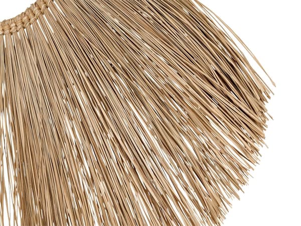 Veggdekor lys farge vannhyacint fibre rund kunst tilbehør dekorasjon Boho