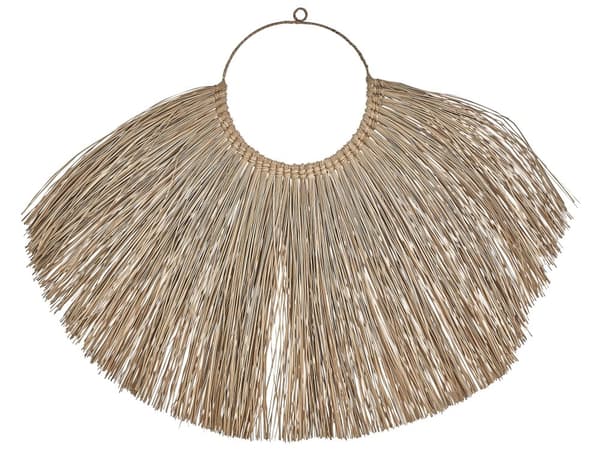 Veggdekor lys farge vannhyacint fibre rund kunst tilbehør dekorasjon Boho
