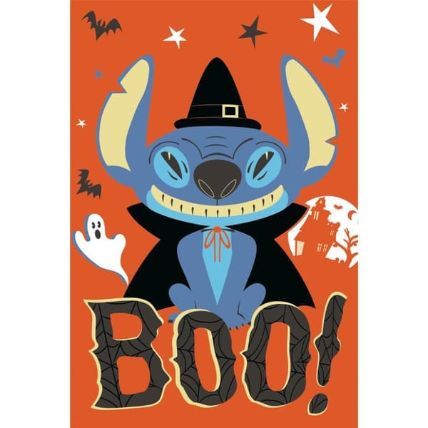 Lilo & Stitch Maxi Paper Halloween Poster Orange/Blue/Black 91.5cm x 61cm