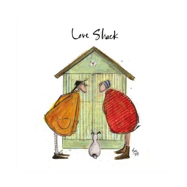 Sam Toft Love Shack Paper Print Multicoloured 40cm x 40cm