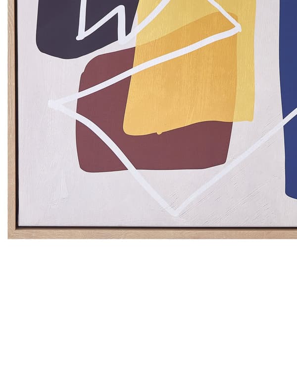 Lærred Vægbillede Multifarvet 93 x 63 cm Polyester og MDF Moderne Stil