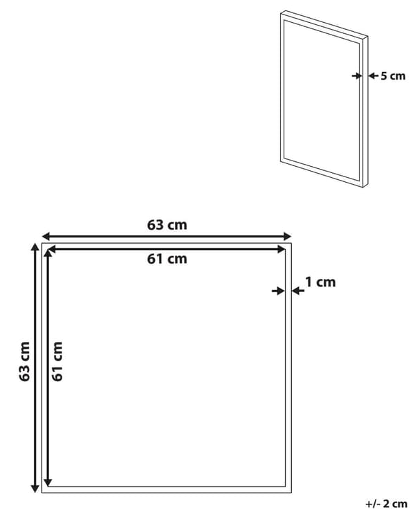 Lærredsmaleri pink 63 x 63 cm bogstavdesign motiv MDF-ramme moderne look til stuen gangen