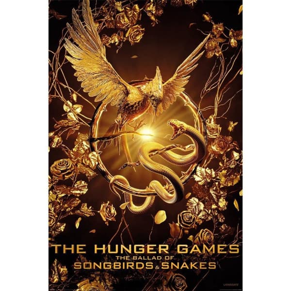 The Hunger Games: The Ballad of Songbirds & Snakes Crest-plakat Black/Gold 91.5cm x 61cm