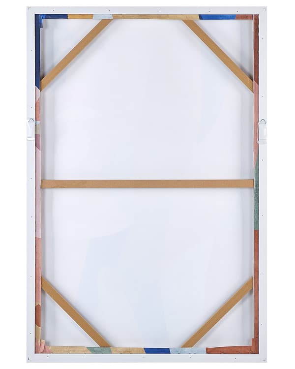 Canvas-taulu monivärinen 63 x 93 cm polyesteri kehystetty abstrakti ripustuskoukut moderni