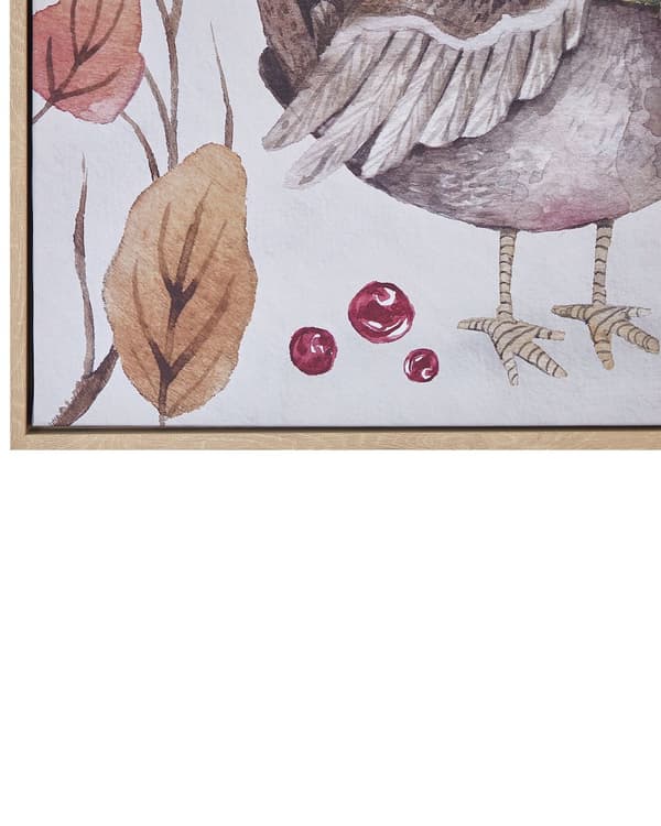 Canvas-taulu monivärinen 63 x 63 cm polyesteri metallikehys linnun kuva koukuilla lasten moderni