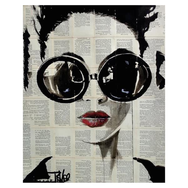 Loui Jover Tropez Paper Print Black/White 50cm x 40cm