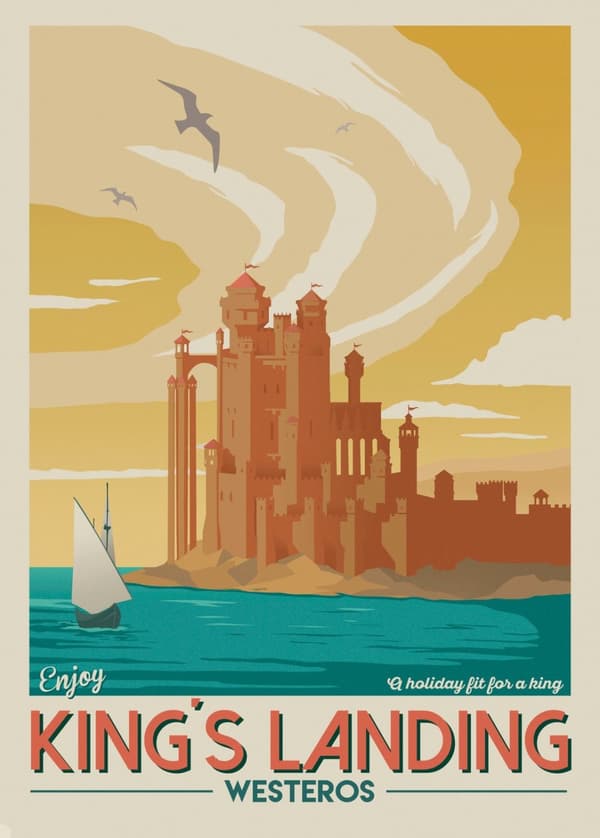 A3 Print - Game Of Thrones - Enjoy Kings Landing