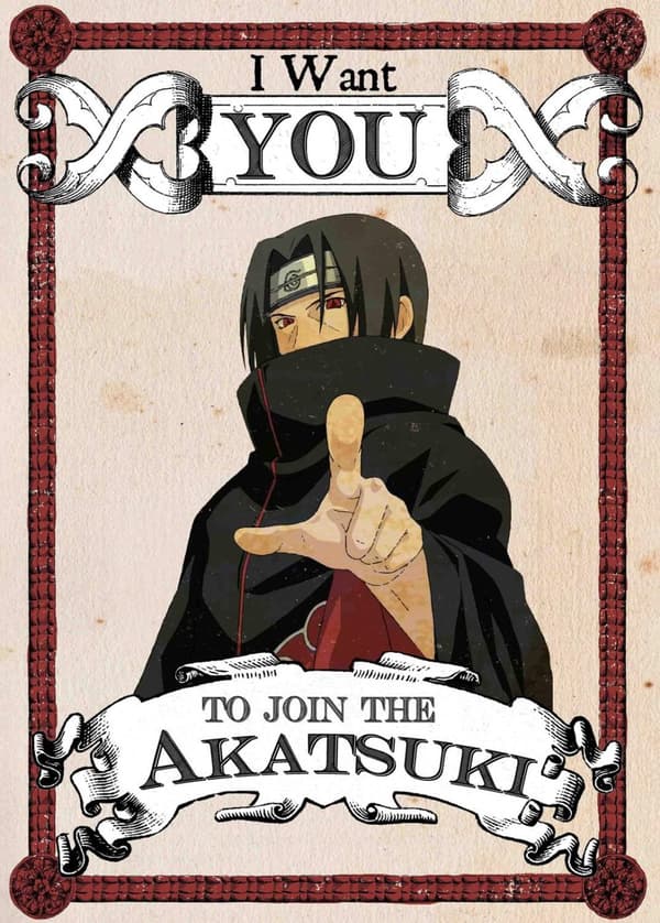 A3 Print - Naruto - I want you to join the AKATSUKI