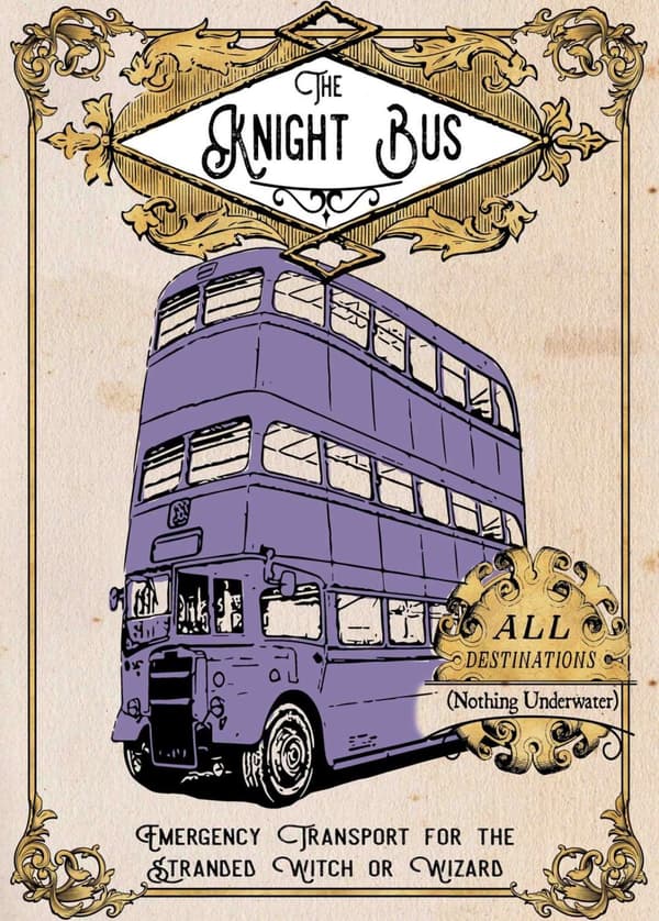 A3 Print - Harry Potter - The Knight Bus