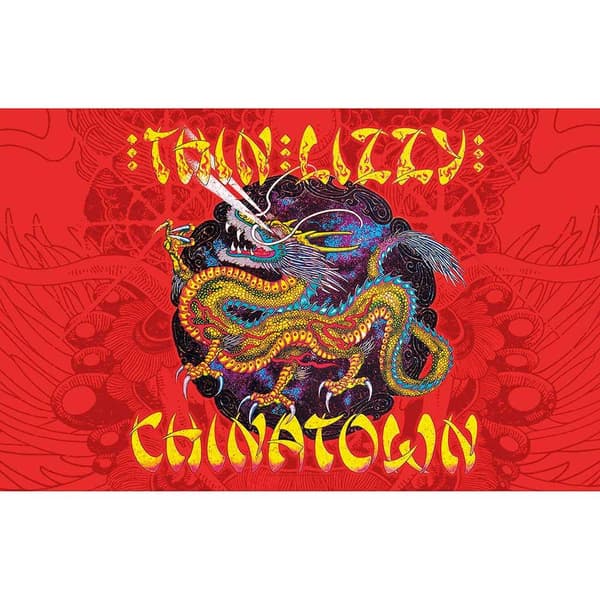 Thin Lizzy Chinatown Textile Poster Red One Size