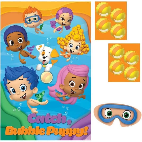 Bubble Guppies Party Game Poster Set Multicoloured One Size