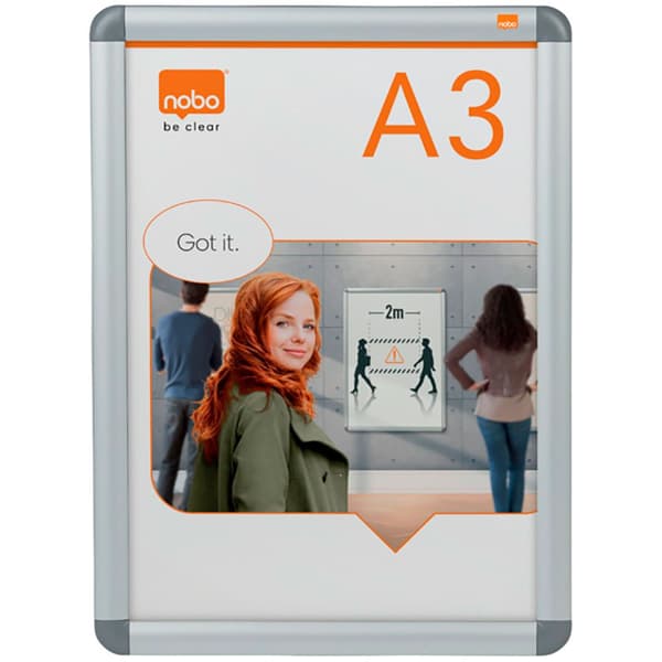 Nobo Snap Frame Plakatholder Premium Plus A3 Transparent