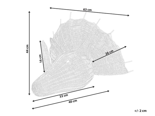 Dyrehode Veggdekor lys rotting dinosaurhode barneromsdekorasjon leketøy tilbehør