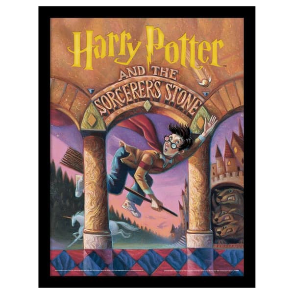 Harry Potter And The Sorcerer´s Stone Book Cover Fluffy Print CDON