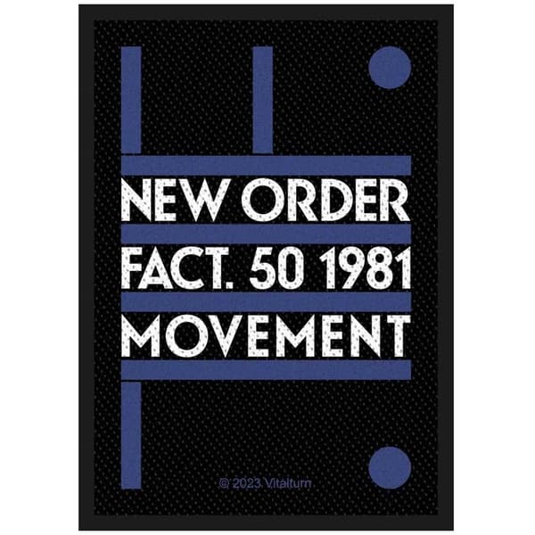 New Order Standard Woven Patch: Fact 50