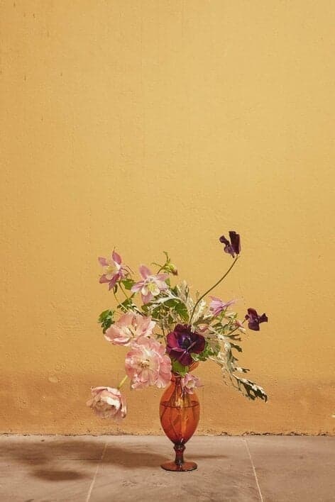 Poster Blomst Orange,Multi 30 x 40 cm