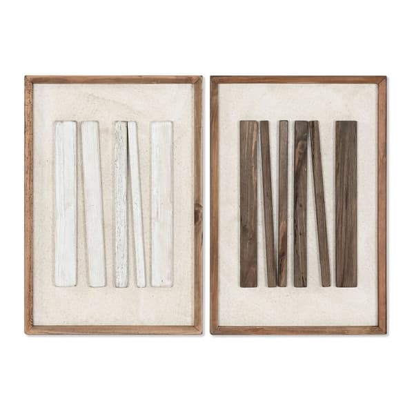 Tavla Home ESPRIT Modern 42,5 x 4 x 62,5 cm (2 antal)