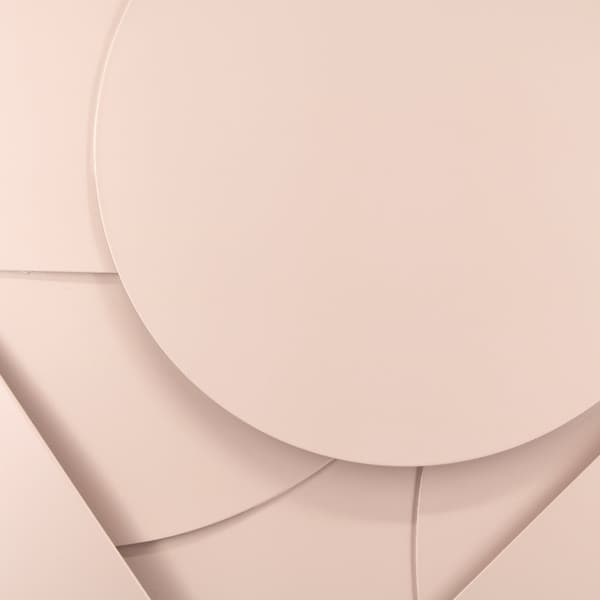 Kunst til hjemmet - Abstrakt 3D ornament - 80x80cm - Pink