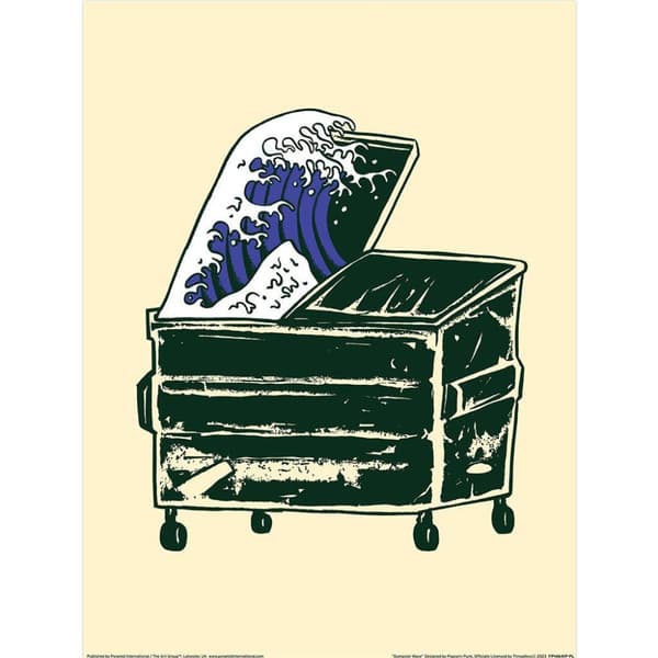 Popcorn Punk Dumpster Wave Tryck