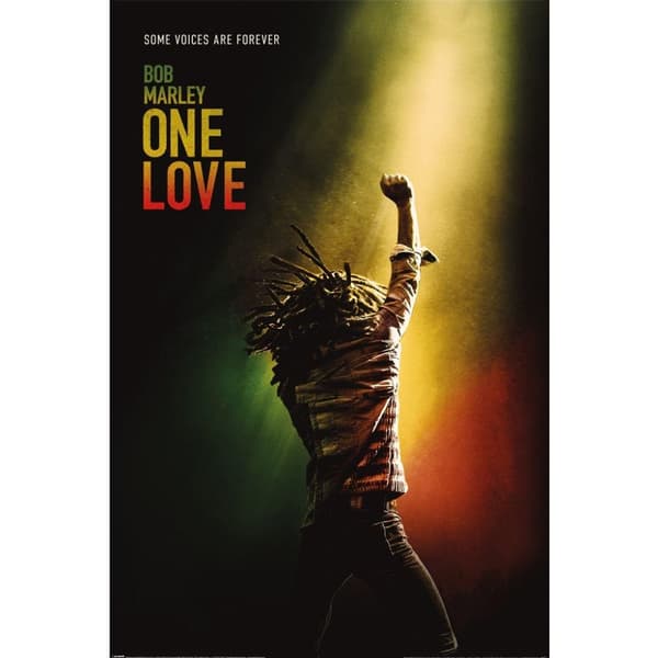 Bob Marley One Love Maxi Poster Black/Yellow/Orange 91.5cm x 61cm