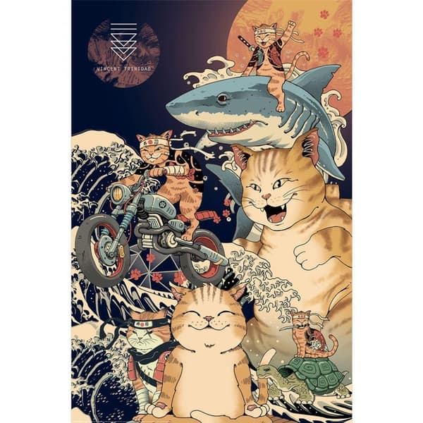 Vincent Trinidad Catana Montage Poster Multicoloured 91cm x 61cm