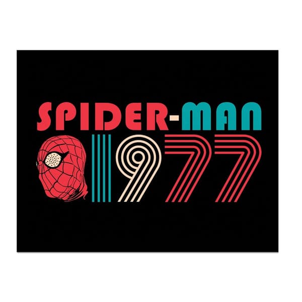 Spider-Man 1977 Framed Poster Black/Multicoloured 40cm x 30cm