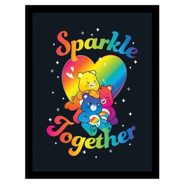 Care Bears Sparkle Together Framed Poster Multicoloured 40cm x 30cm