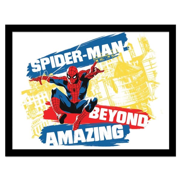 Spider-Man Beyond Amazing 2 Framed Poster White/Blue/Red 40cm x 30cm