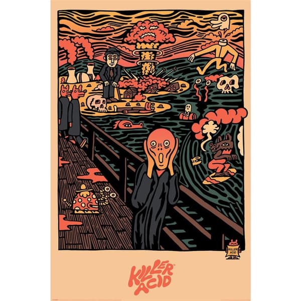Killer Acid Scream Affisch Multicoloured 91.5cm x 61cm x 0.1cm
