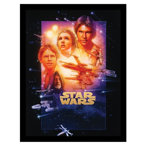 Star Wars Episode IV Framed Poster Multicoloured 40cm x 30cm