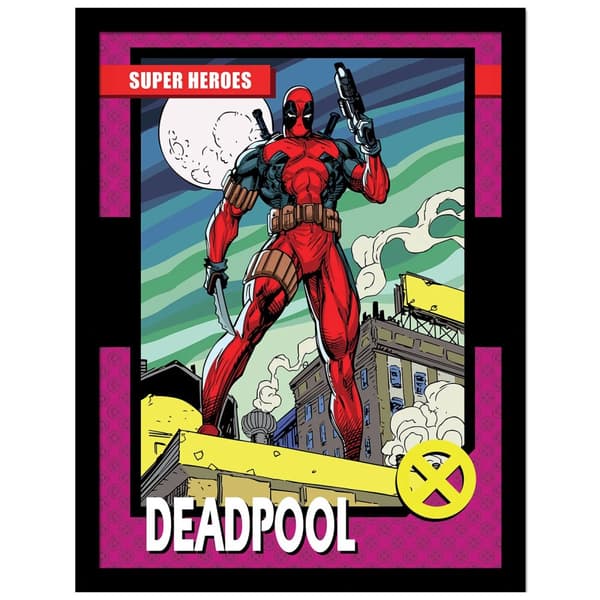 Deadpool Super Heroes Framed Poster Multicoloured 40cm x 30cm