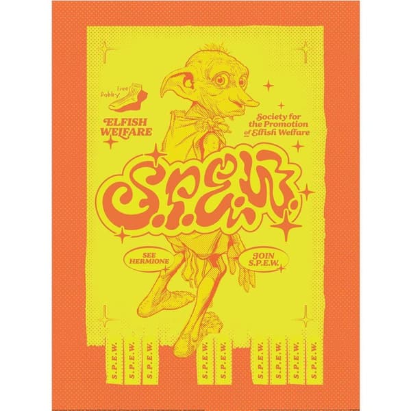 Harry Potter Join Spew Bulletin Board Print Yellow/Orange 40cm x 30cm