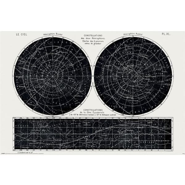 Amédée Guillemin Constellation Poster