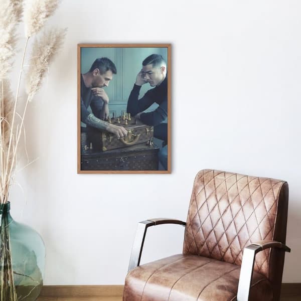 Ronaldo och Messi Schack 40×50 CM