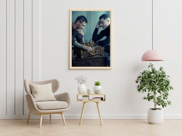 Ronaldo och Messi Schack 50×70 CM