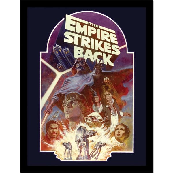 Star Wars: The Empire Strikes Back Block inramad affisch Multicoloured 40cm x 30cm
