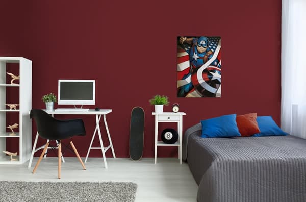 Lærred - Marvel Captain America - 50x70cm