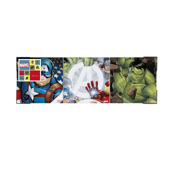 Lærredssæt med 3 - Marvel Avengers - 3x 30x30 cm
