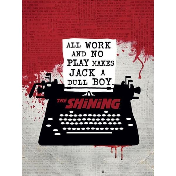 The Shining Typewriter Print
