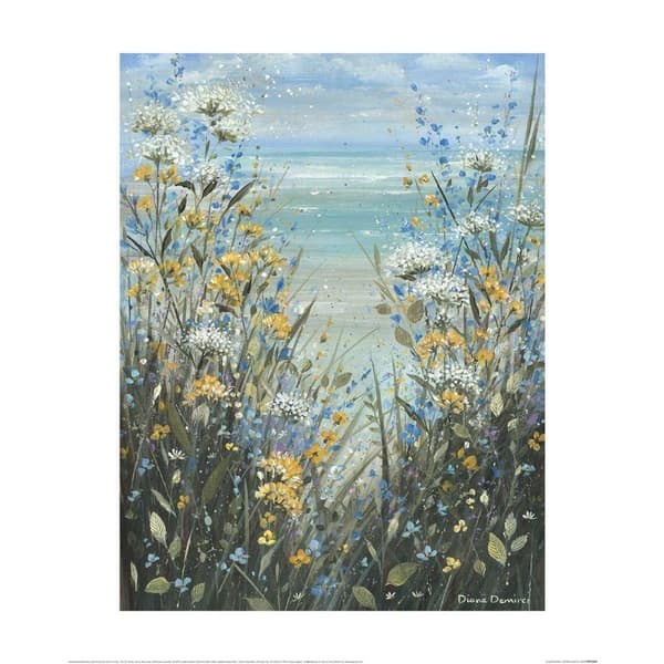 Diane Demirci Coastal Breeze I Print Multicoloured 50cm x 40cm