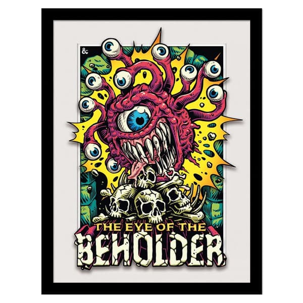 Dungeons & Dragons Eye Of The Beholder Print Multicoloured 40cm x 30cm