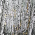 Miniatyrbild 5 av 6: Art for the Home  - Duk med handmålade detaljer - Björkskog - 40x100cm - Brun