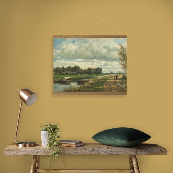 Art for the Home  Hängande affisch Linne - Holländskt landskap - 60x80cm