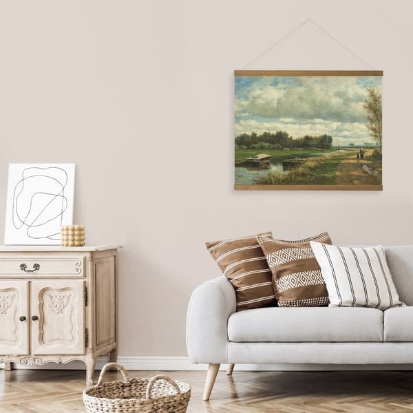 Art for the Home  Hängande affisch Linne - Holländskt landskap - 60x80cm
