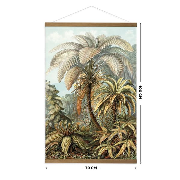 Art for the Home  Hængende plakat Linned - Jungle Filicinae - 100x70cm
