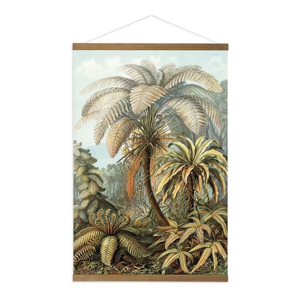 Art for the Home  Hængende plakat Linned - Jungle Filicinae - 100x70cm