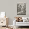 Miniatyrbillede 4 af 6: Art for the Home Hængende plakat Linned - Jungle Landscape Sepia - 80x60cm