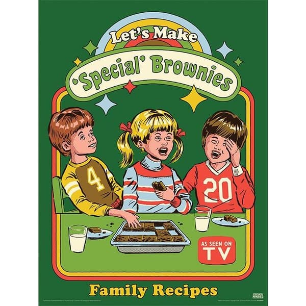 Steven Rhodes Let´s Make Special Brownies Print Multicoloured 40cm x 30cm